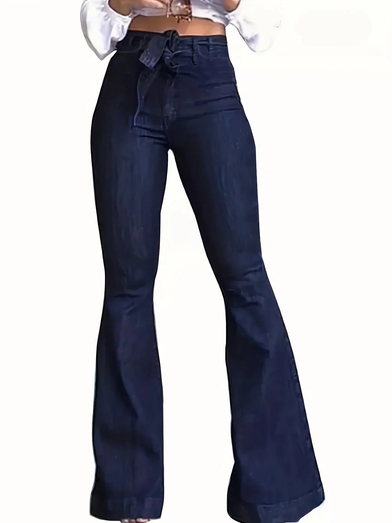 Calça Feminina Jeans Largas - Sílvia