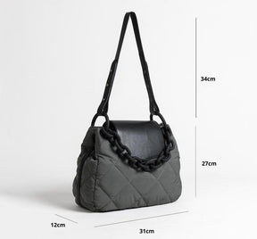 Bolsa Feminina de Couro Nylon - Livia