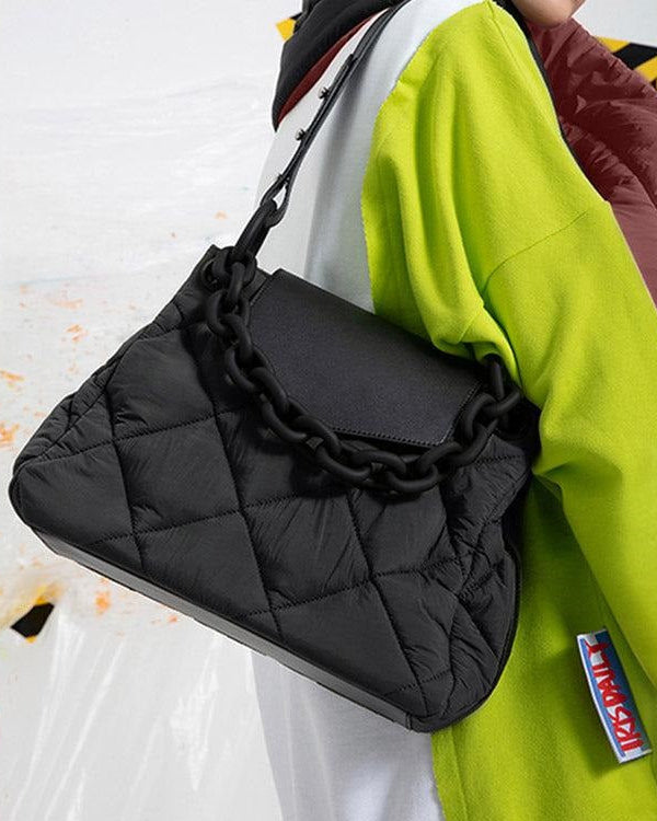 Bolsa Feminina de Couro Nylon - Livia