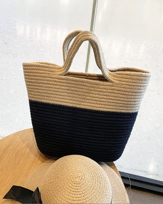 Bolsa Feminina de Praia em Palha Nobre - Colette