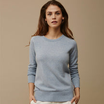 Blusa Feminina Básica Lisa em Cashmere - Isabella