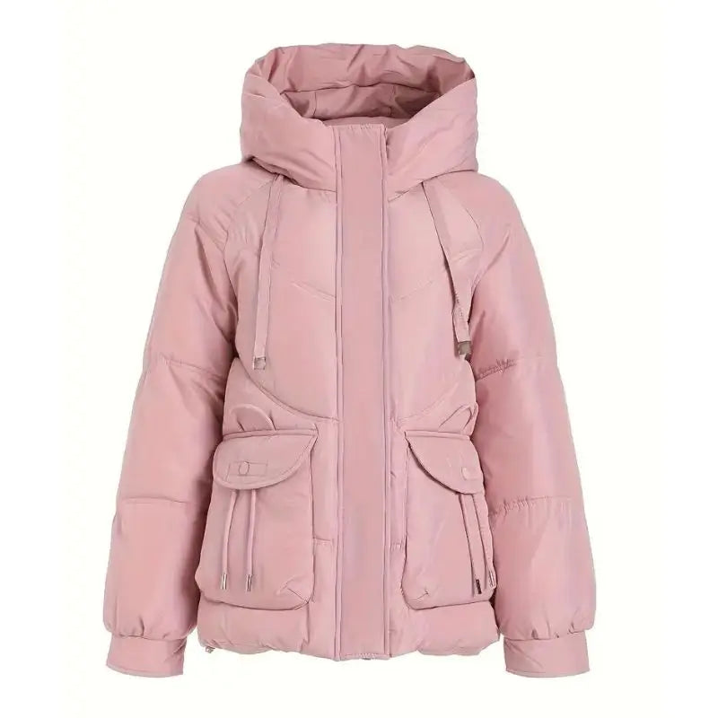 Jaqueta Feminina Puffer Com Capuz - Gisella