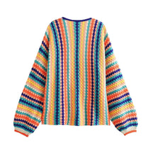 Casaco Feminino em Tricot Arco Íris - Brigitte