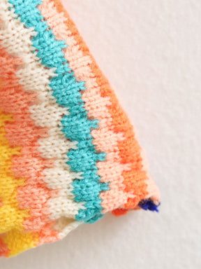Casaco Feminino em Tricot Arco Íris - Brigitte