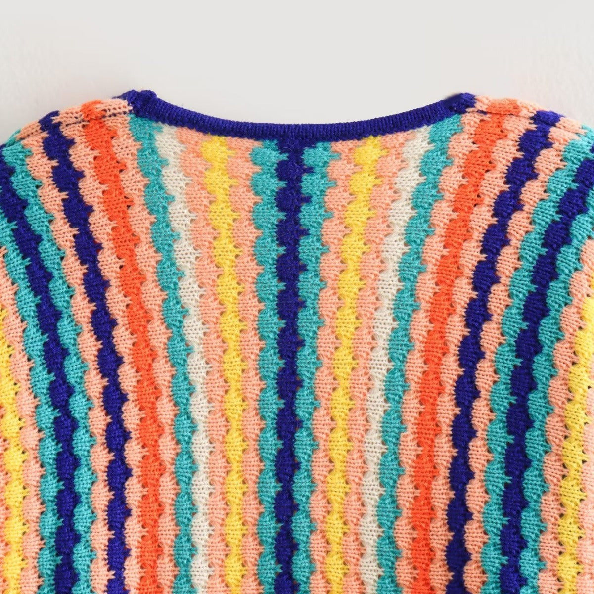 Casaco Feminino em Tricot Arco Íris - Brigitte