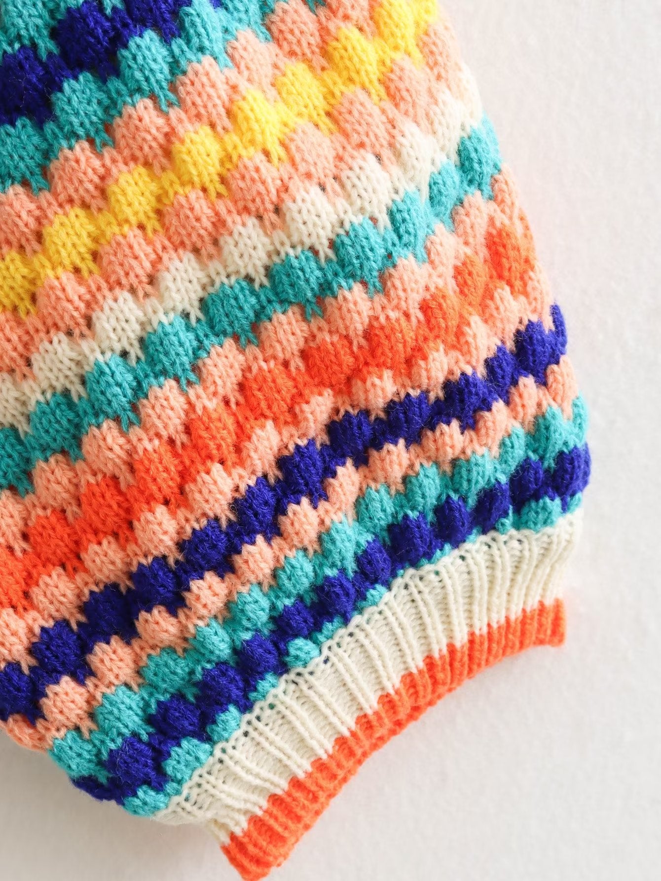 Casaco Feminino em Tricot Arco Íris - Brigitte