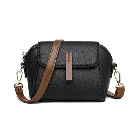 Bolsa Feminina de Couro Compacta Retrô - Rose