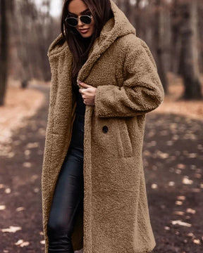 Casaco Feminino Longo com Capuz - Juno
