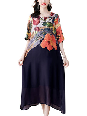 Vestido Longo Floral - Flores Silvestres