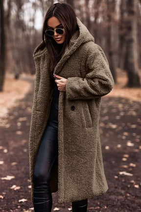 Casaco Feminino Longo com Capuz - Juno