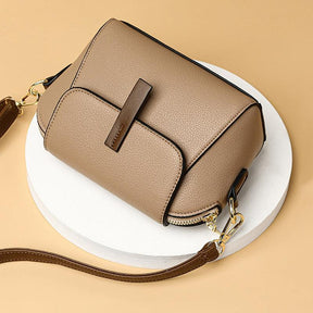 Bolsa Feminina de Couro Compacta Retrô - Rose