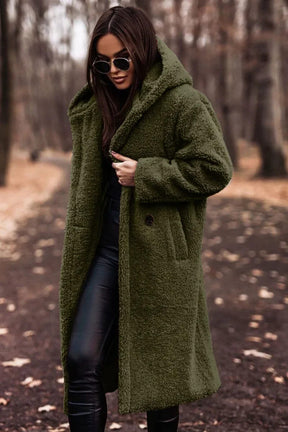 Casaco Feminino Longo com Capuz - Juno