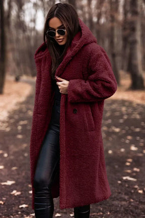 Casaco Feminino Longo com Capuz - Juno