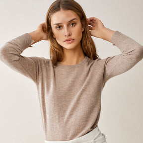 Blusa Feminina Básica Lisa em Cashmere - Isabella