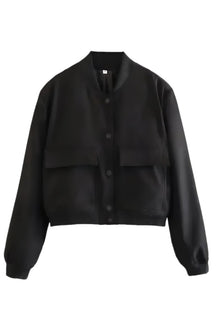 Jaqueta Feminina de Couro Bomber Basic - Natalia