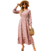 Vestido Feminino Longo Estampado - Helena