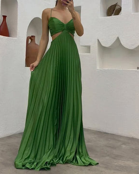 Vestido Longo Plissado - Genevieve